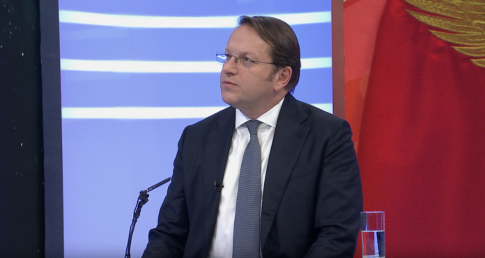 МИНА: Черна гора е най-напред в преговорите за ЕС, казва комисарят по разширяването Оливер Вархей