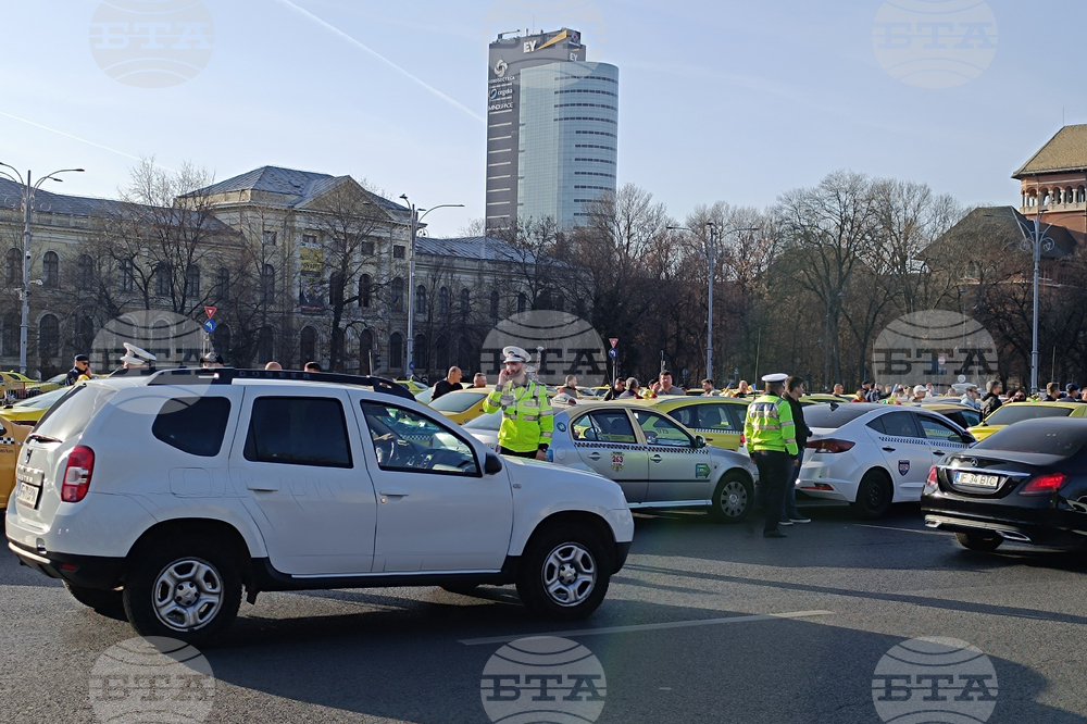 Румъния - таксиметрови шофьори - протест