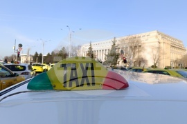 Румъния - таксиметрови шофьори - протест