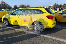 Румъния - таксиметрови шофьори - протест