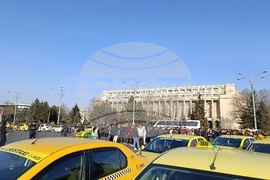 Румъния - таксиметрови шофьори - протест