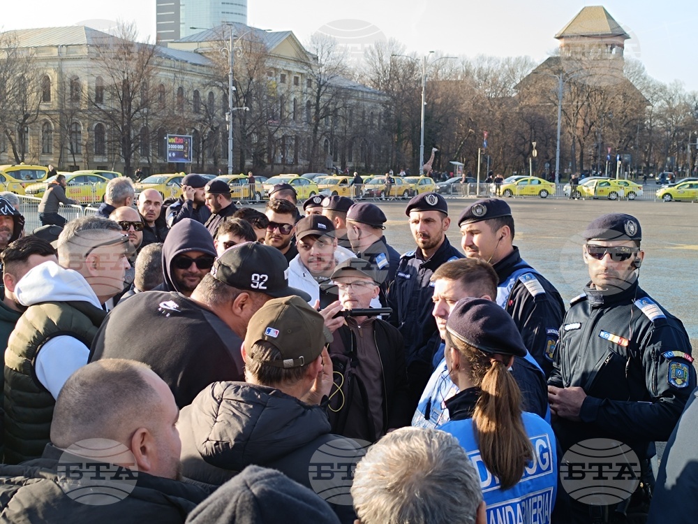 Румъния - таксиметрови шофьори - протест