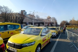 Румъния - таксиметрови шофьори - протест