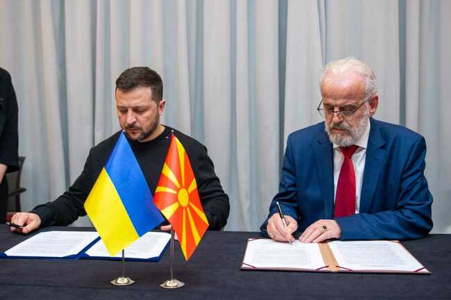 Джафери и Зеленски са подписали съвместно изявление на Северна Македония и Украйна относно евроатлантическата интеграция на Украйна