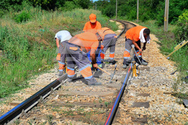 Село Ясеновец - железопътни ремонти