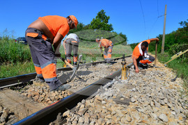 Село Ясеновец - железопътни ремонти