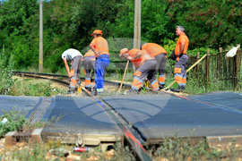 Село Ясеновец - железопътни ремонти
