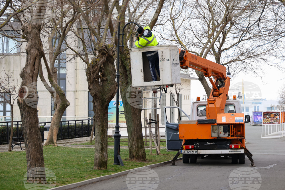 Бургас - Морска градина - осветление