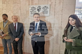 Украйна - Одеса - Алеко Константинов - паметна плоча - откриване