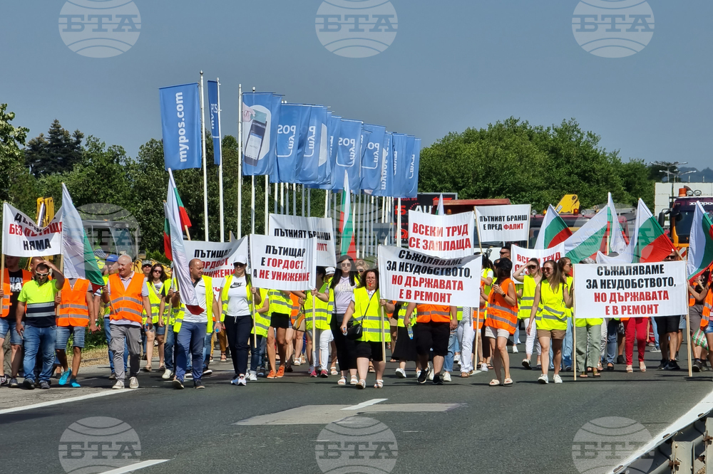 Варна - протест - пътностроителни фирми