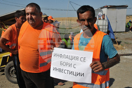 Бургас - строителни фирми - протест