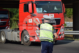 Благоевград - пътностроителни фирми - протест