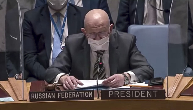 Русия извършва агресия срещу "хунтата" в Киев, а не срещу украинския народ, каза посланикът на Русия в ООН
