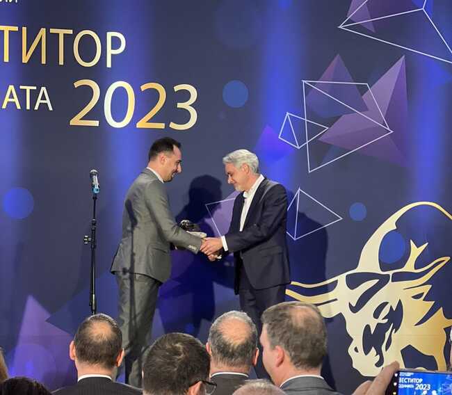 Министър Богданов награди "Амер Спортс България" за „Инвестиция в разширяване на бизнеса"