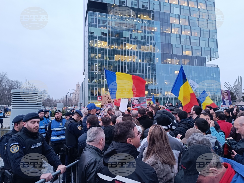Румъния - поддръжници на AUR - протест