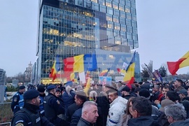 Румъния - поддръжници на AUR - протест