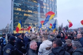 Румъния - поддръжници на AUR - протест