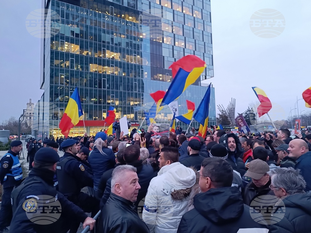 Румъния - поддръжници на AUR - протест
