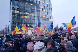 Румъния - поддръжници на AUR - протест