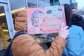 Румъния - поддръжници на AUR - протест