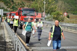Благоевград - протест - пътни строители