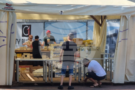 Варна - Алея на книгата - подготовка