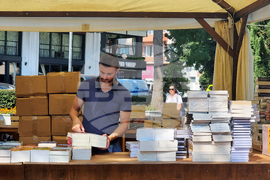 Варна - Алея на книгата - подготовка