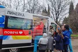 Стара Загора - инициатива "Капачки за бъдеще" - линейка