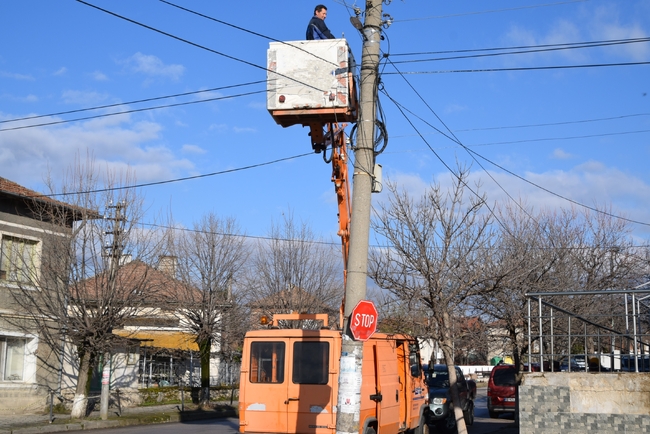Ново улично LED осветление в населените места в община Сандански