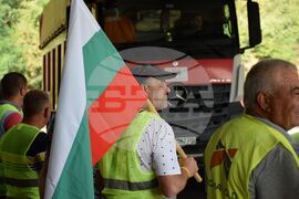 Благоевград - протест - пътни строители