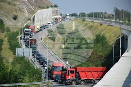 Благоевград - протест - пътни строители