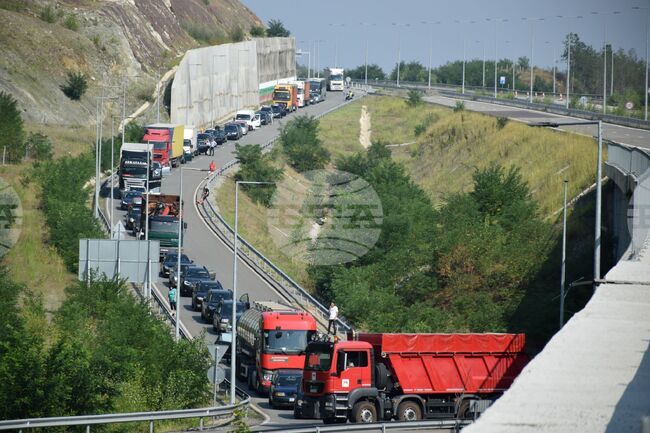 Благоевград - протест - пътни строители