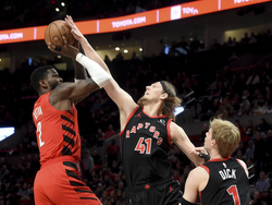 Raptors Trail Blazers Basketball