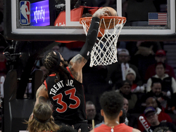 Raptors Trail Blazers Basketball