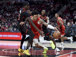 Raptors Trail Blazers Basketball
