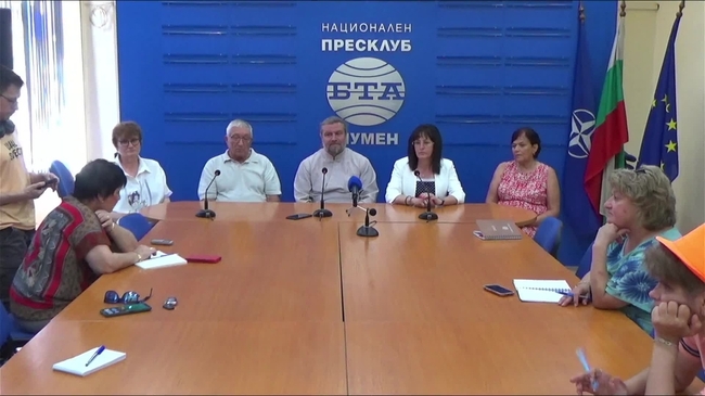 Пресконференция на църковното настоятелство на новия православния храм „Св. Пантелеймон и Св. Седмочисленици” в град Каспичан по повод освещаването му.  