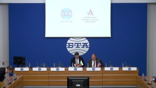 Подписване на договор за партньорство между Българската телеграфна агенция (БТА) и Американската търговска камара в България (АТК)