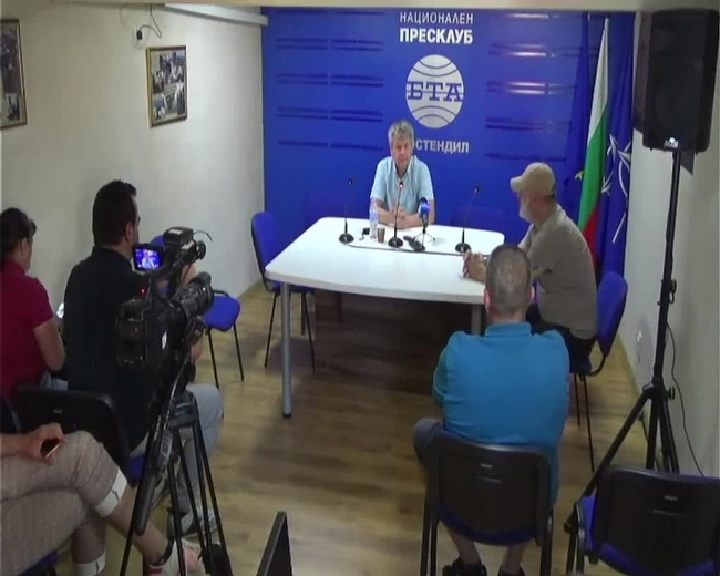 Пресконференция на директора на художествената галерия "Владимир Димитров-Майстора" в Кюстендил