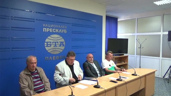 Пресконференция на ПП „Русофили за възраждане на Отечеството” с водачите на листите от Плевен и Ловеч