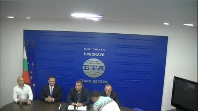 Пресконференция на кмета на община Стара Загора Живко Тодоров и Красимир Вълчев- водач на листата на коалиция ГЕРБ-СДС в Стара Загора