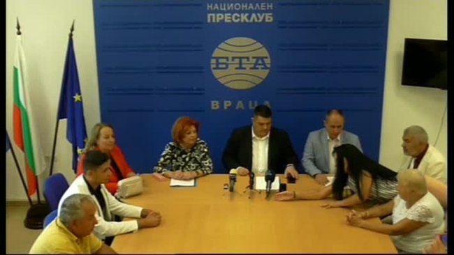 Пресконференция на коалиция "БСП за България" във Враца за представяне листата с кандидати за народни представители за Шести изборен район на предстоящите парламентарни избори 