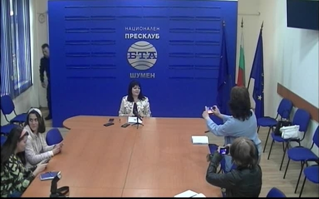 Пресконференция на кмета на община Каспичан Милена Недева 