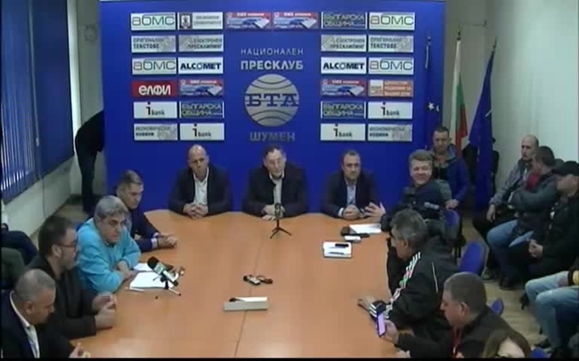 Пресконференция на кандидата за кмет на Шумен от "БСП за България" Венцислав Венков по повод проблемите с водата в областния град