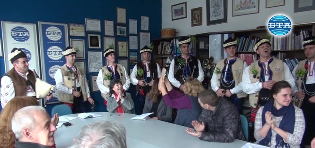 Коледари гостуваха днес в БТА