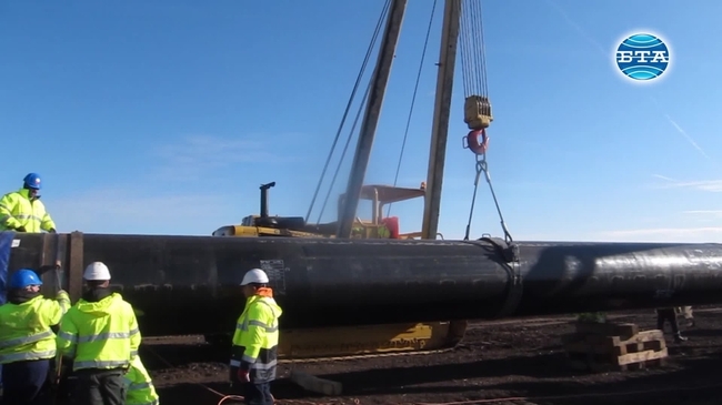 Премиерът Бойко Борисов инспектира строителството на газопровода "Балкански поток" от Селановци до Горни Дъбник