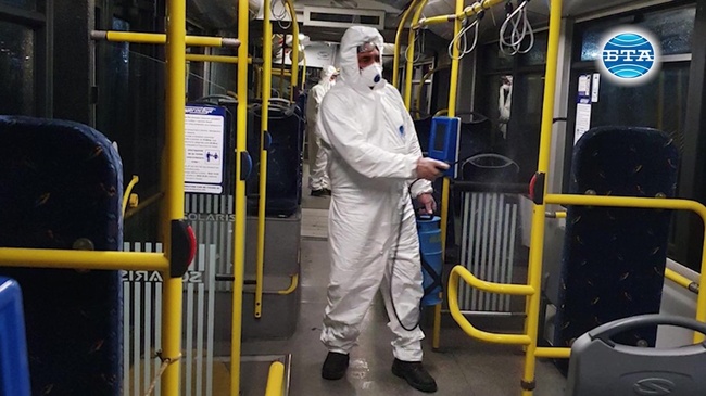 Дезинфекция на автогарите и градския транспорт в Бургас са част от превантивните мерки срещу коронавируса