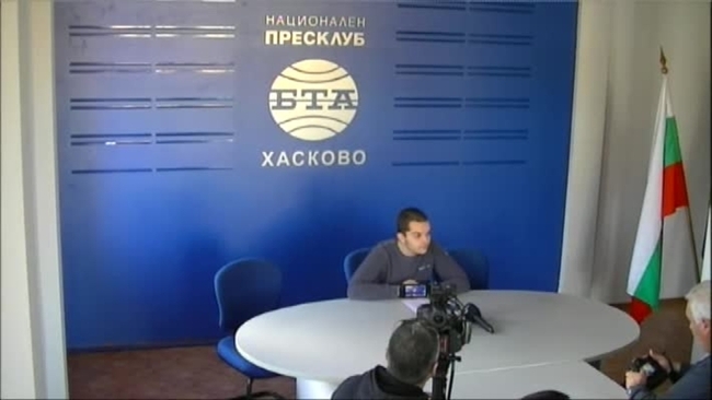 Пресконференция на студента Антон Атанасов