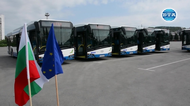 15 нови автобуса ще обслужват линиите на градския транспорт във Варна
