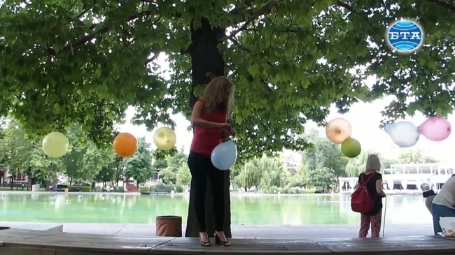 Лятна читалня на открито в Градската градина в Пловдив