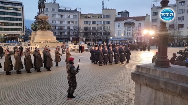 Тържествена заря-проверка по случай Трети март